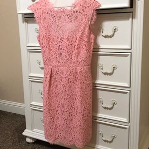 Shoshanna Pink Lace Olivia Dress
